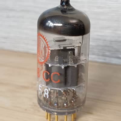 "A" NOS 1964 MULLARD  e88cc 6922 Special quality Mitcham made like CV2492 ecc88 6dj8 CCA Valvo print perfectly balanced and very strong, gold pins best audio tube, for EMI redd 47 image 4