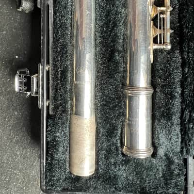 Yamaha 365I Open Hole Flute , solid silver head Joint, Japan image 3