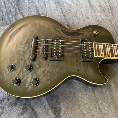 1999 Epiphone  Les Paul Limited Edition Quilt Top Translucent Black Made in Korea (MIK) - Free Pro Setup image 3