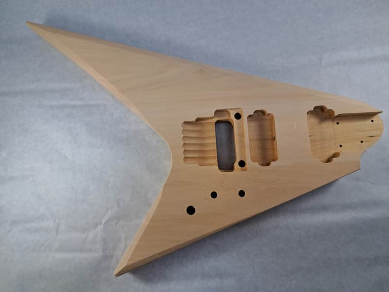 Unfinished Basswood HxH Proline V body trem fits Ibanez (tm) RG and Jem Necks J2423 image 1