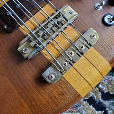 1980 Ibanez MC980 Musician 8 String Neck Thru Active Bass Guitar OHSC image 3
