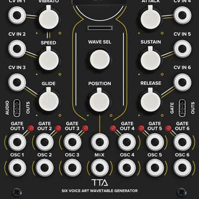 Tiptop Audio Vortex 6 ART 6-voice Wavetable Generator Eurorack Module image 1