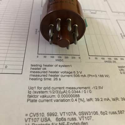 Tested Tight Matched Pair NOS RCA 6V6 GTY tubes image 4