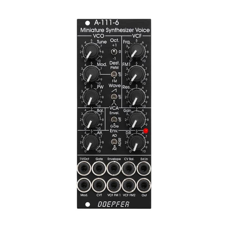 Doepfer A-111-6V Mini Synth Voice Eurorack Module (Vintage Black) image 1