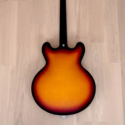 1996 Epiphone Casino '65 VT-VS Vintage Reissue Sunburst w/ Bigsby & Case, Peerless image 3