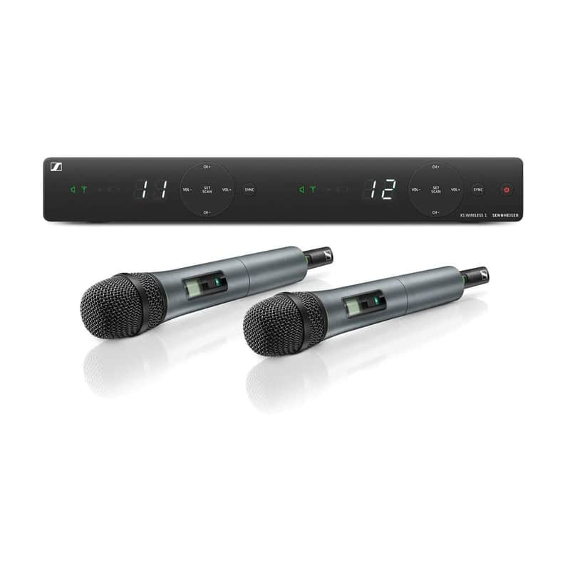 Sennheiser Pro Audio Channel Wireless Microphone System, Black (XSW1-825DUAL-A-U) image 1
