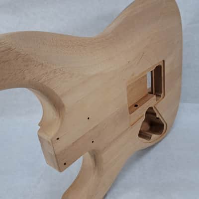 Unfinished Mahogany HxH guitar body - for Fender Strat Stratocaster neck Floyd Rose J1993 image 7