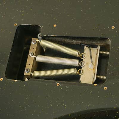 Moon Katze HSH Superstrat 1980s Black Gold Sparkle PGM MIJ image 19
