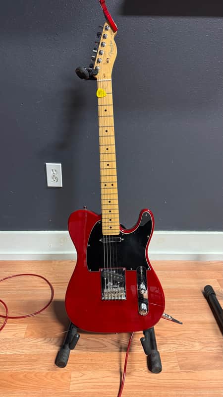 Fender American Standard Telecaster with Maple Fretboard 2008 - 2016 - Crimson Red Transparent