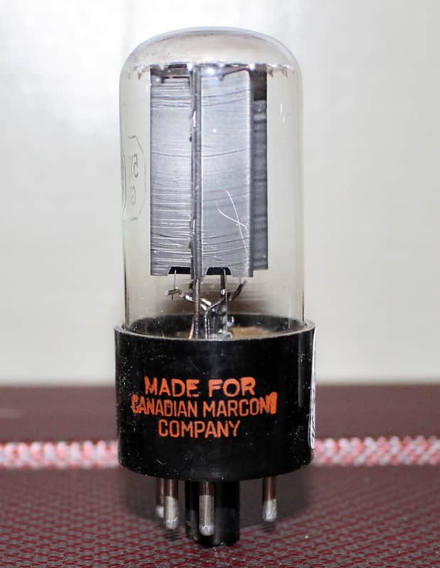RAYTHEON 5Y3GT VT-197A BLACK PLATE D GETTER TEST NOS++ MINTY VINTAGE 1940'S image 1