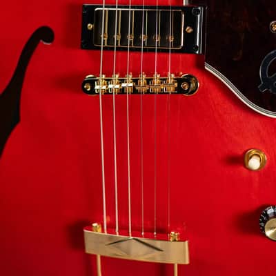 Epiphone Masterbilt Gem Archer Sheraton Electric Guitar - Cherry Red with Hardshell Case image 10