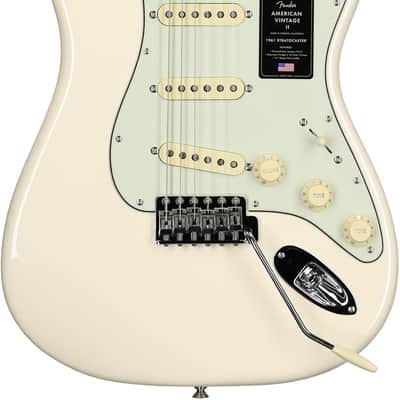 Fender American Vintage II 1961 Stratocaster Electric Guitar (with Case), Olympic White image 6
