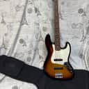 2012 Fender Standard Series Jazz Bass 3-Color Sunburst Real Rosewood Fingerboard Only 8 lbs 10 oz!!