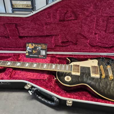2008 Epiphone Les Paul Ultra II Chambered Body Nano-Mag Custom Pickup AAA Quilt Top MIK Made in Korea Korean Deluxe Hiscox Hard Case image 2