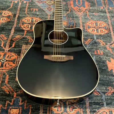 Ovation Applause E-Acoustic Guitar Wood Classics AED96-5HG Black Gloss Electro image 1