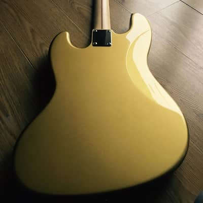Very Rare Factory Shoreline Gold Fender Aerodyne Jazz Bass 2013 MIJ image 13