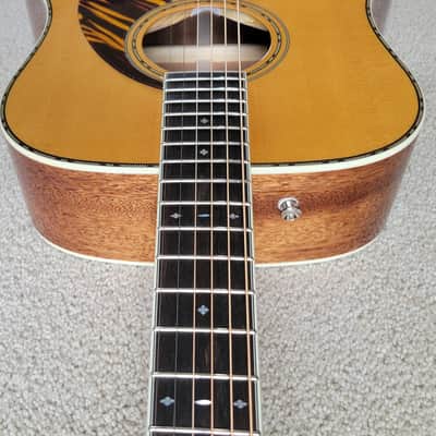 Fender PD-220E Dreadnought Acoustic Electric Guitar, Natural Finish, Hard Shell Case image 5