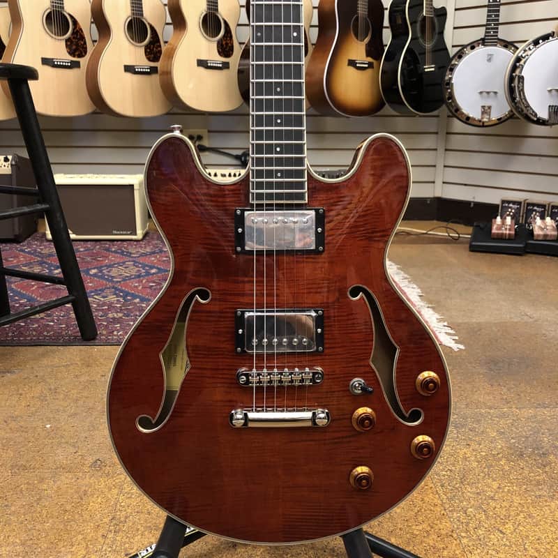 Eastman T184MX All-solid Maple/Mahogany Thinline Hollowbody Classic Finish 2024 Floor Model w/Hard Case image 1