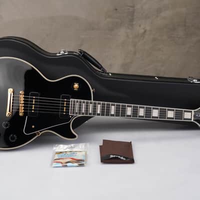 Epiphone Les Paul Custom Black w/ P90s Guitar Center w/ Case & Gig Bag #59252 image 4