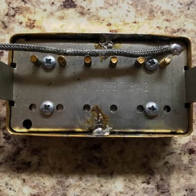 Gibson Patent Number PAF Pickup 2.737.842 gold NECK image 1