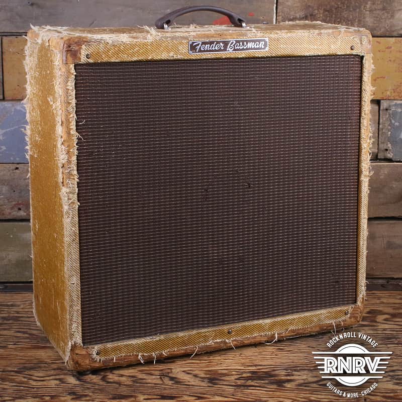Vintage 1959 Fender Tweed Bassman 5F6-A Narrow Panel Original image 1