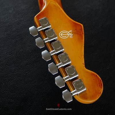 Fender Stratocaster TV Yellow/Sunburst  Heavy Aged Relic by East Gloves Customs (RARE) image 20