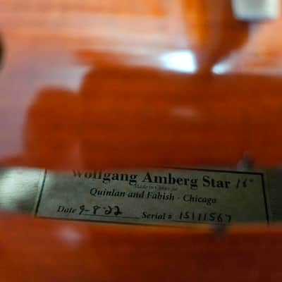 Quinlan & Fabish Wolfgang Amberg Star 16” Viola (Plus Accessories) image 5