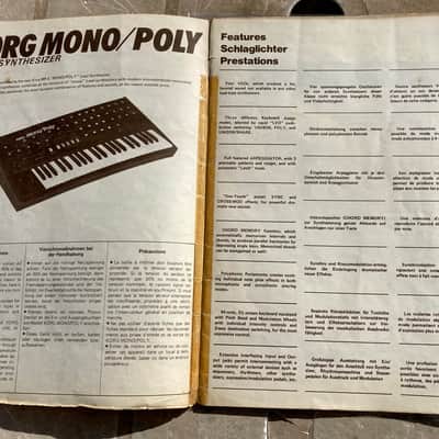 Korg Mono/Poly Owner’s Manual EN/FR/DE Original image 3