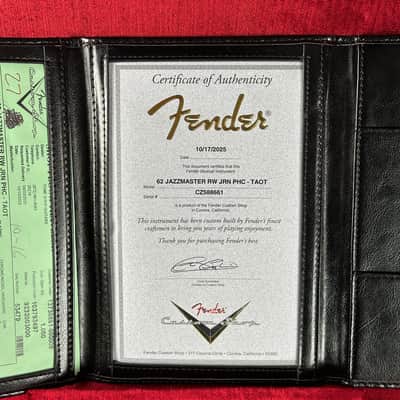 Fender Custom Shop 1962 Jazzmaster Journeyman Relic PHC Taos Turquoise w/case CZ588661 image 11