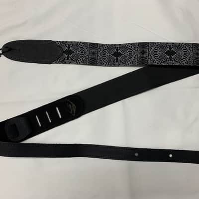 LM 2" Black/Purple Canvas Tribal Taboo Guitar Strap TB-7 NEW image 1