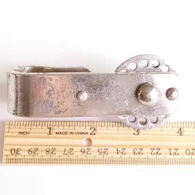 Pearl Rail Mount Slider Clamp Bass Drum Hoshino Chrome Star Stencil MIJ Japan60s image 3