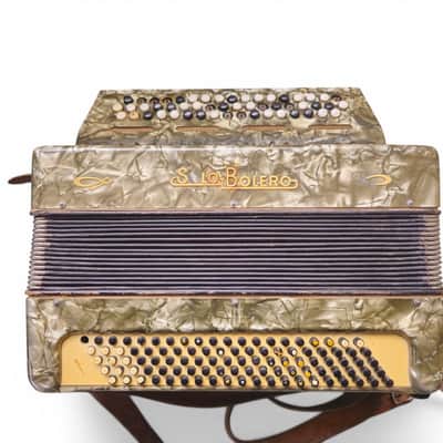 WWII German Button Accordion Solo Bolero 1939-1945 Rare Trophy Italy or Germany image 1