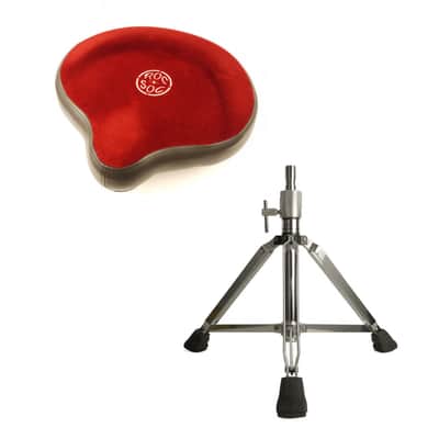 Roc N Soc Saddle Drum Throne Complete, Red image 2