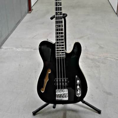 Schecter Baron-H Vintage Semi-Hollow Active 4-String Bass Gloss Black