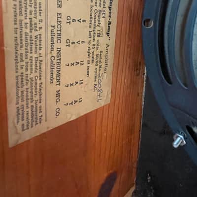 1956 Fender Super 5E4 Narrow Panel 18-Watt 2x10" image 9