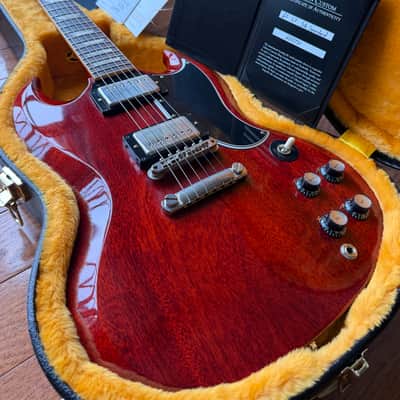 2026 Gibson Custom Shop Les Paul SG ‘61 Reissue VOS Stop Tail - Cherry Red image 1