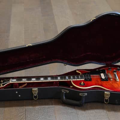 2004 Gibson Custom Shop '68 Les Paul Custom Reissue Electric Guitar Flame Firemist + COA OHSC image 22