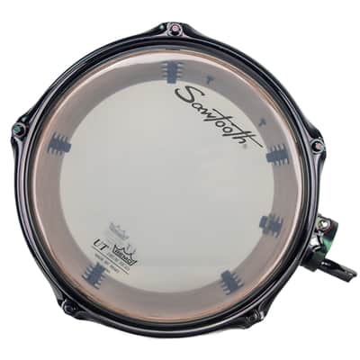 Sawtooth Hickory Series Concert Toms, 6" x 8" & 8" x 8" Matched Pair, Dual-Head Design, 6-Ply Hickory Shells, 3.2 mm Triple-Flange Hoops, Black Nickel Hardware, Chocolate Satin Finish image 13
