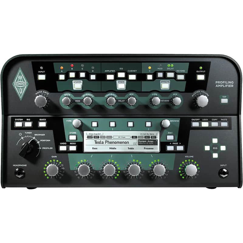 Kemper Profiler PowerHead 600W Class-D Profiling Guitar Amp Head Regular Black image 1