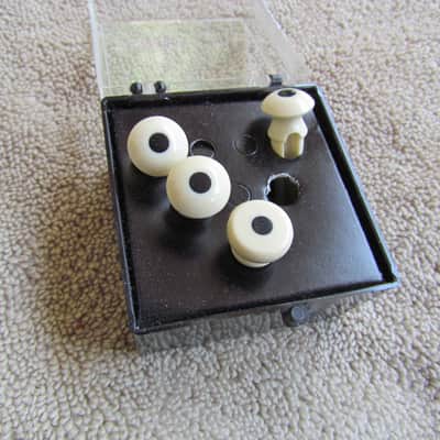 Martin Bass Guitar Bridge Pins Set of 3 Plus A Strap Button Genuine USA Martin Bass Guitar Parts image 2