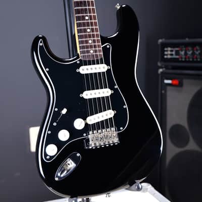Fender MIJ Stratocaster Black Left Handed image 1