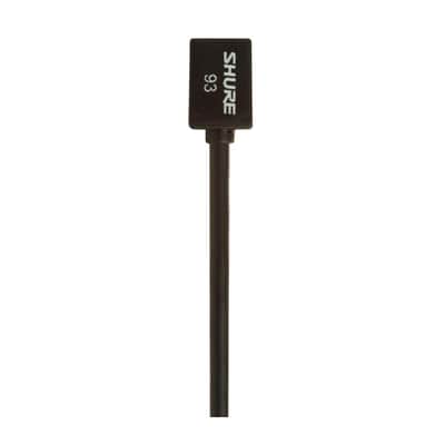 Shure WL93 Omnidirectional Subminiature Lavalier Condenser Microphone with TA4F for Shure Bodypack Transmitters, 6' Cable, Black image 4