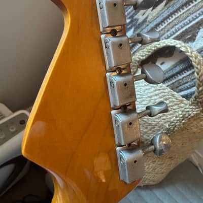 Fender custom shop 1957 stratocaster - 1990 sunburst john page era chunky neck image 7
