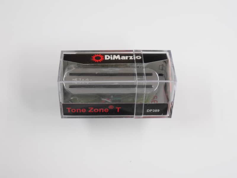 DiMarzio Tone Zone T Telecaster Bridge Pick-up W/Chrome Cover & Black Rails DP 389. image 1