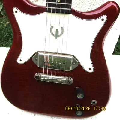 Gibson Epiphone Coronet 1964, Cherry Red, P-90 Pu., Case image 2