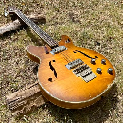 Vintage Harmony H-27 Mid 60’s Bass Guitar - Sunburst Flame Top image 5