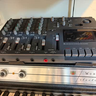 TASCAM Portastudio 414 MKI 4-Track Cassette Recorder 1990s - Blue image 1