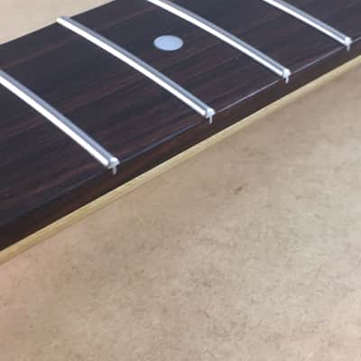 Lefty USA Made Musikraft Custom Aged Relic Strat Guitar Neck Amber Satin Fully Loaded Tuners image 6
