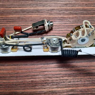 KDPaulus Guitar Parts Greasebucket Wiring Harness for Telecaster - Fender Capacitors image 3