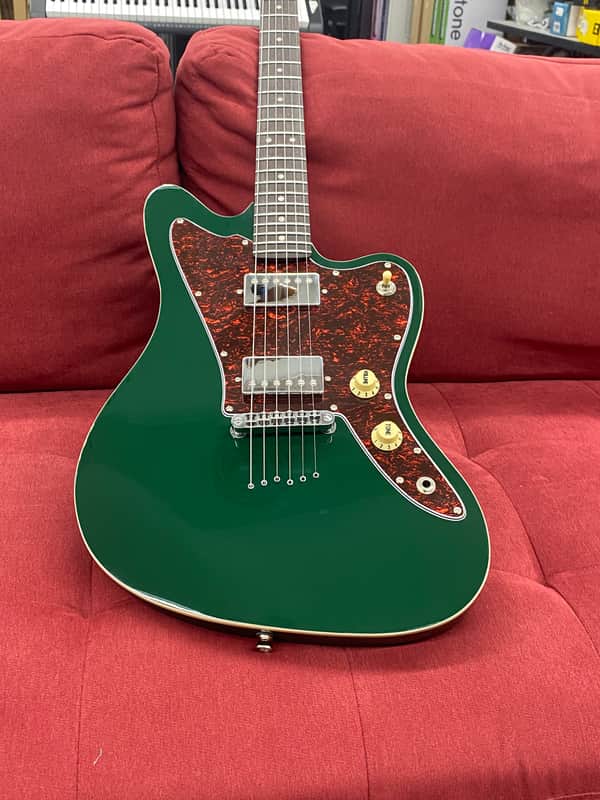 Jet Guitars JJ-350 Offset Electric Guitar - Green image 1